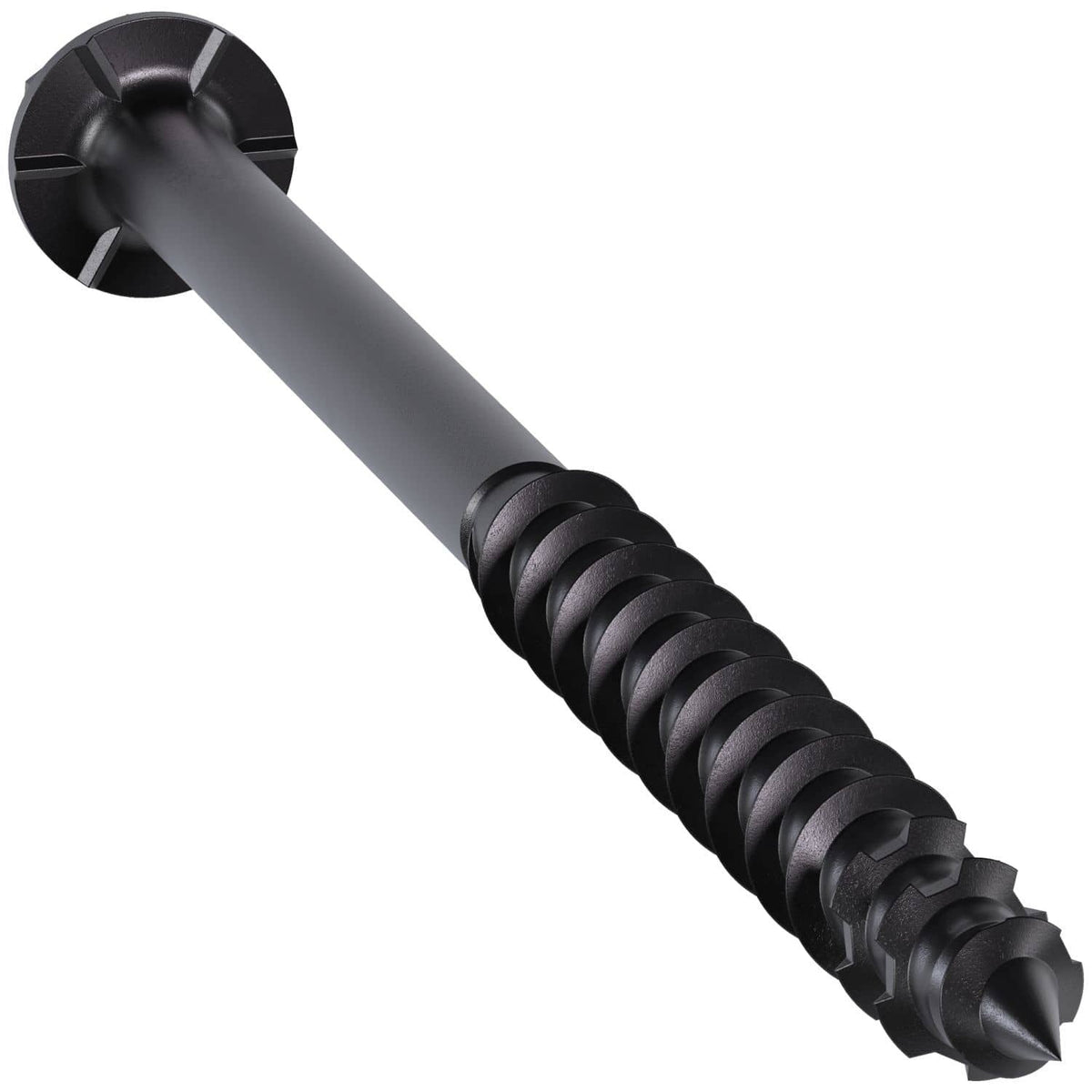 Simpson Strong-Tie TNTBL18314H Titen Turbo, 3/16-in. x 3-1/4-in. Hex-Head Concrete and Masonry Screw, Black, 100-Pack