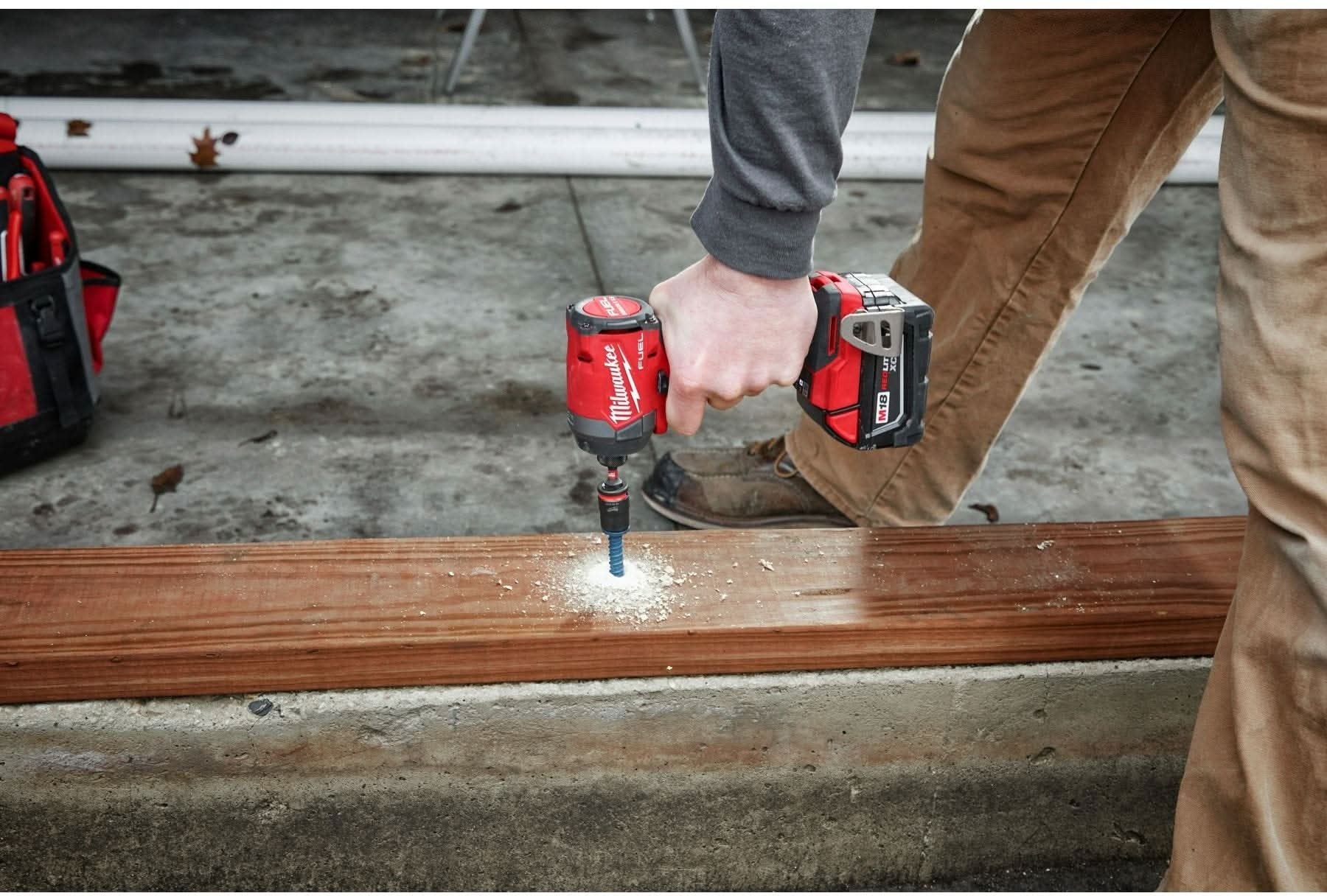 Milwaukee 3697-22 M18 FUEL 1/2-in. Hammer Drill and 1/4-in. Hex Impact Driver Combo Kit