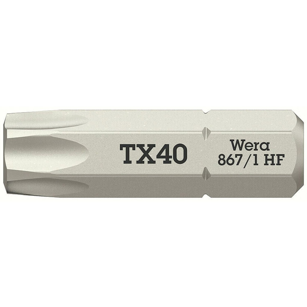 Wera 867/1 Torx Hf Bit With Holding Function, Torx 40x25-mm.