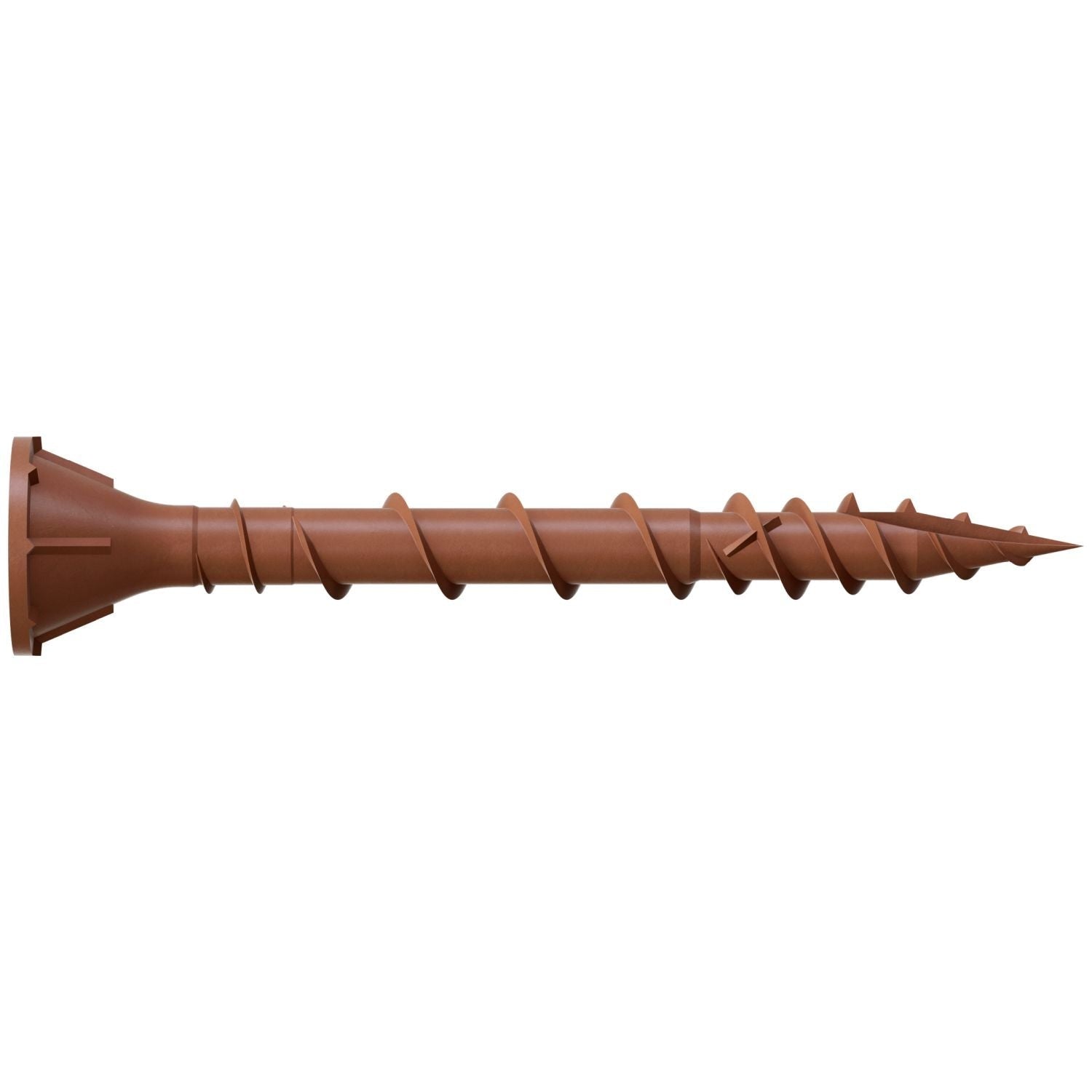 Simpson Strong-Tie DSVR158R5LB Deck-Drive DSV WOOD Screw, #8 x 1-5/8-in. T-25, Flat Head, Quik Guard, Red, 5-lb.