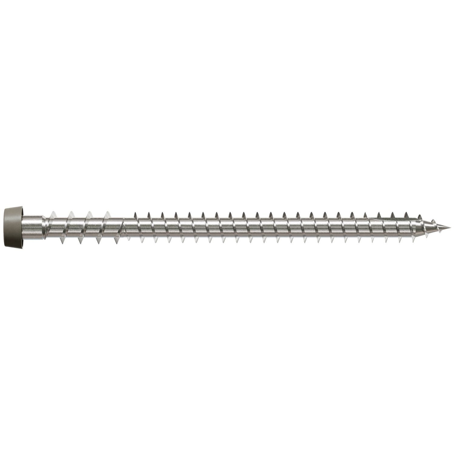 Simpson Strong-Tie DCU234MB316GR Deck-Drive DCU COMPOSITE Screw, #10 x 2-3/4-in. T20, Type 316, Gray, 1750-Pack