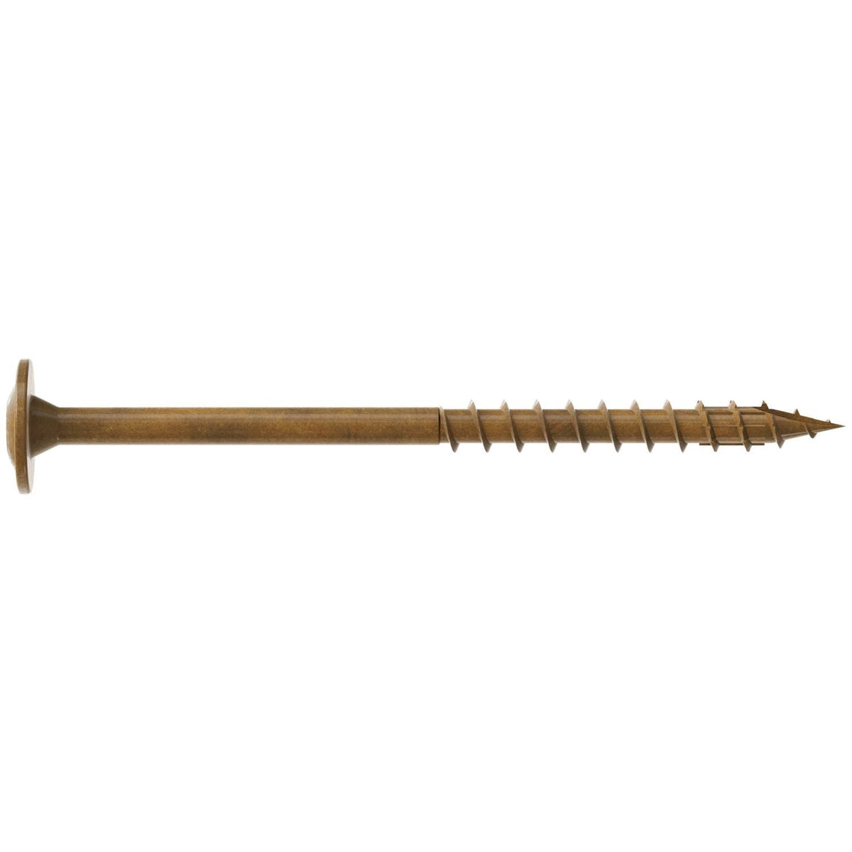 Simpson Strong-Tie CBT08212R200 Wafer-Head Construction Screw, #8 x 2-1/2-in. T20, Quik Guard, Tan, 200-Pack