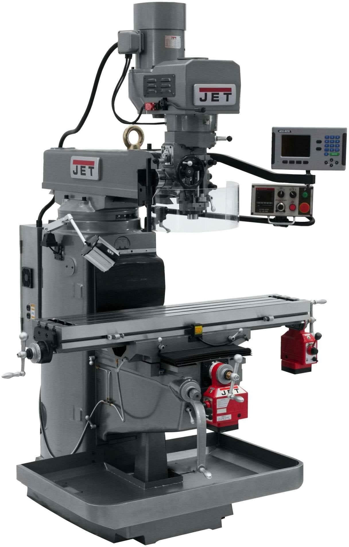 Jet Tools 690621 JTM-1050EVS2/230 Mill With Acu-Rite 200S DRO With X and Y-Axis Powerfeeds
