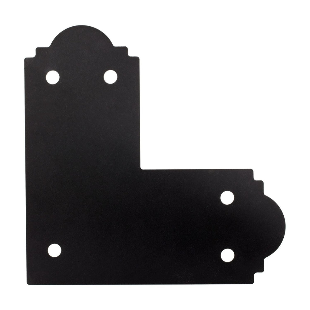 Simpson Strong-Tie APL6 Outdoor Accents Mission Collection ZMAX, Black Powder-Coated L Strap for 6x6