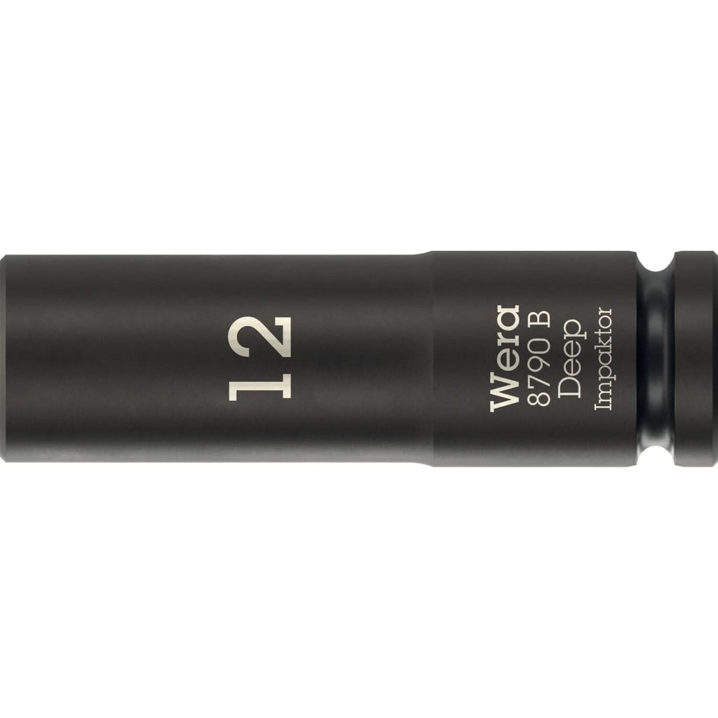 Wera 8790 B Impaktor Deep Socket With 3/8-in. Drive, 12x63-mm.