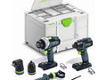 Festool 18V TPC 18/4 Cordless Drill Driver and TID 18 Cordless Impact Driver Kit with Systainer (578830)