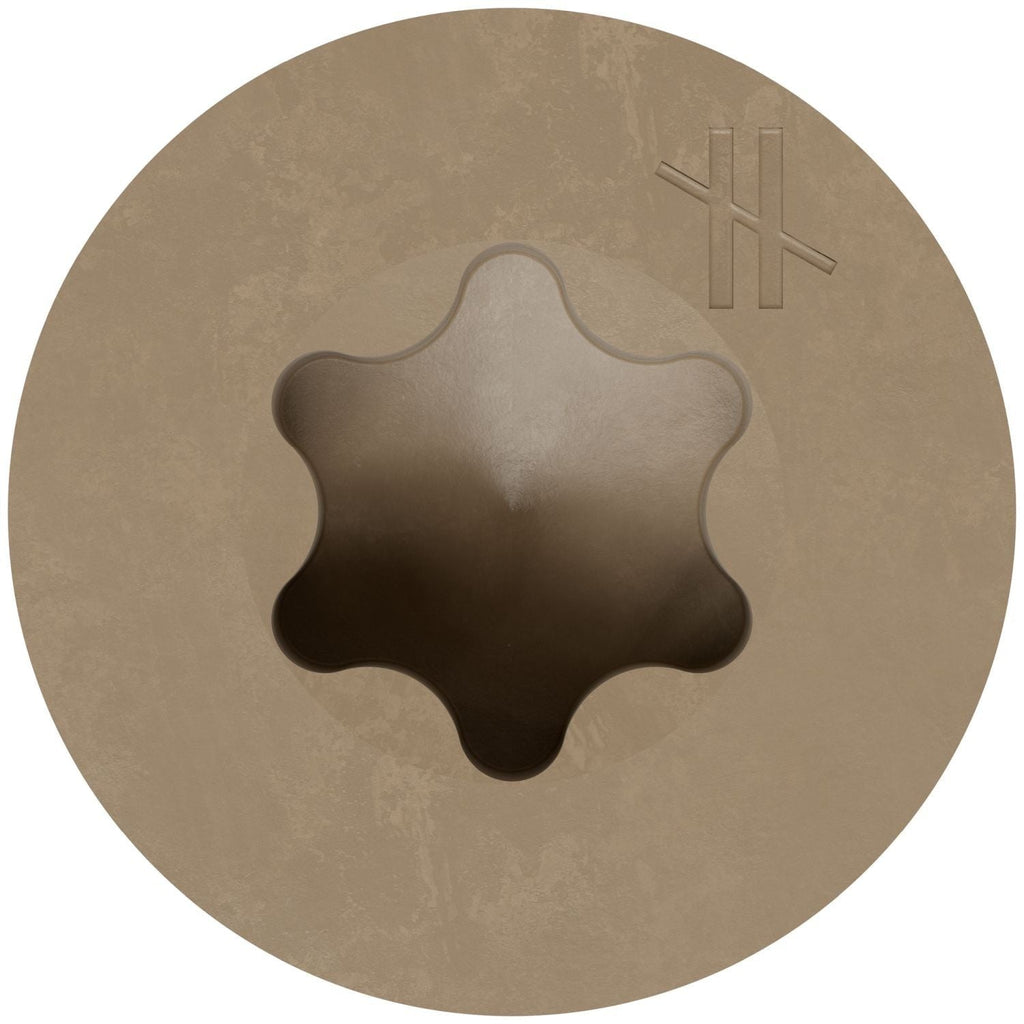 Simpson Strong-Tie DSVT158MB Deck-Drive DSV WOOD Screw, #8 x 1-5/8-in. T25, Flat Head, Quik Guard, Tan, 1750-Pack