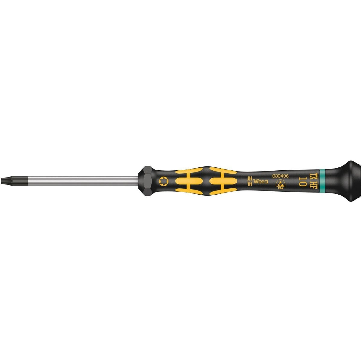 Wera 1567 Torx Hf Esd Kraftform Micro Screwdriver With Holding Function For Torx Screws, Torx 10x60-mm.