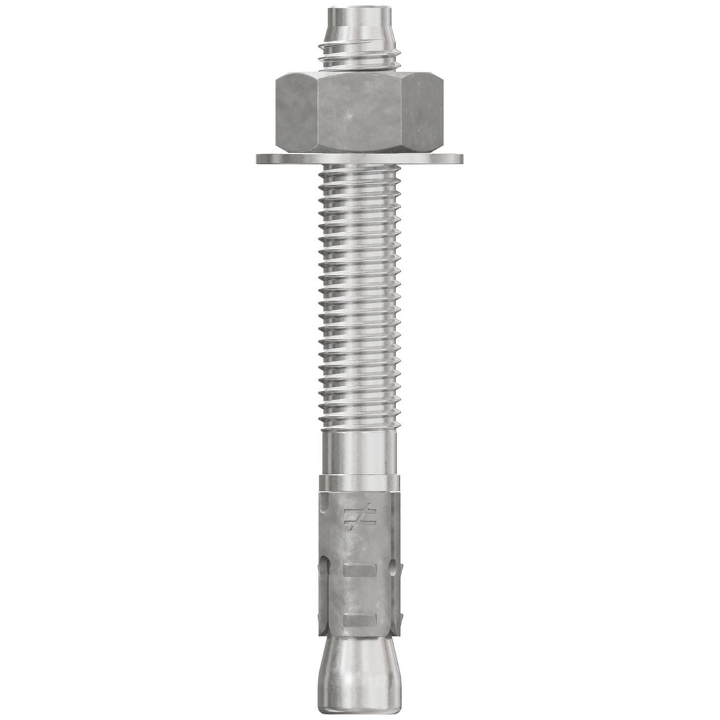 Simpson Strong-Tie STB2-50414S6F25 Strong-Bolt 2, 1/2-in. x 4-1/4-in. Type 316 Stainless-Steel Wedge Anchor, Fully Assembled, 25-Pack