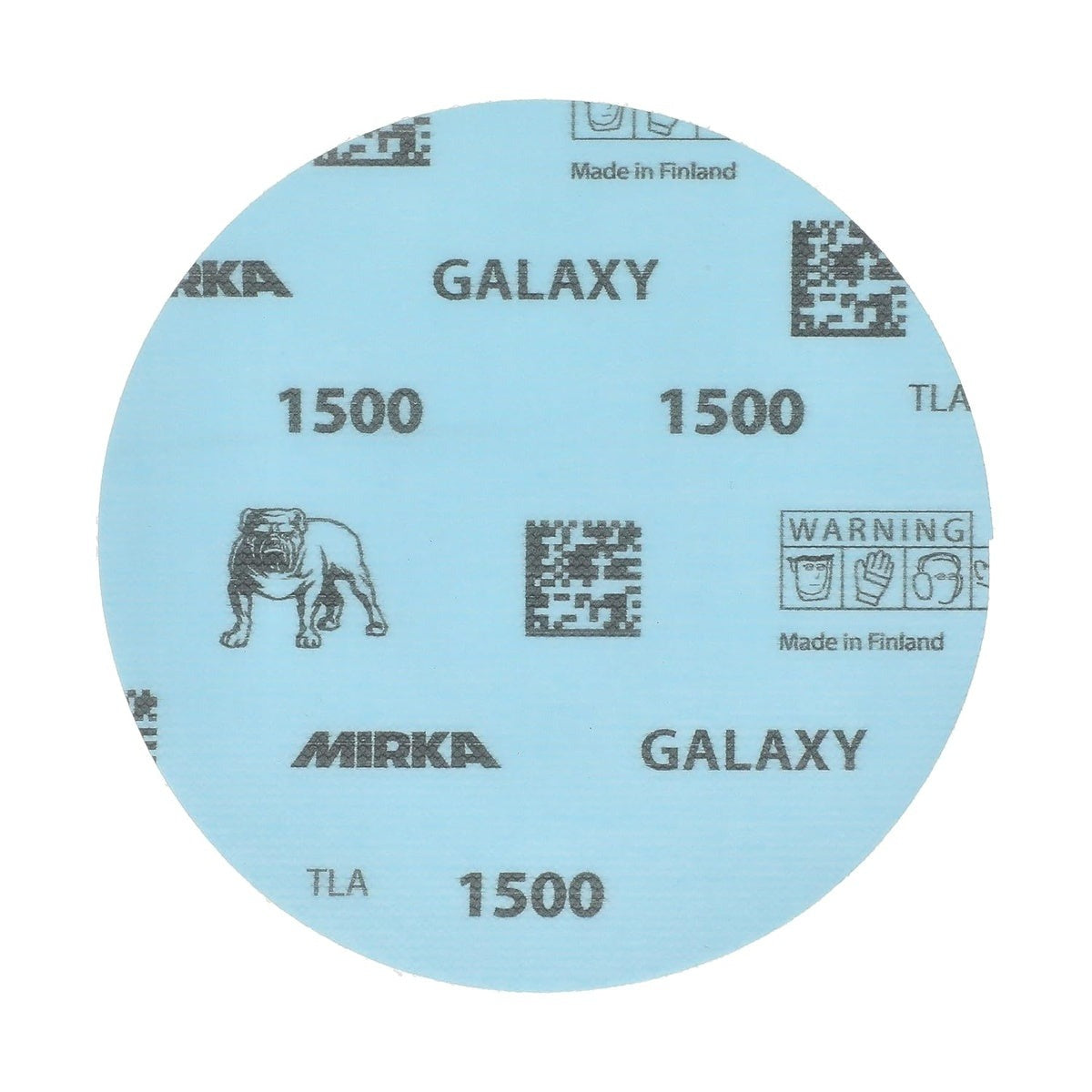 Mirka Galaxy 5-in. 1500 Grit Hook and Loop Sanding Discs, 50-Pack, No-Hole for Random Orbital Sanders (FY-612-1500)