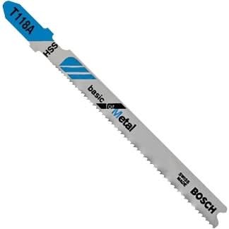 Bosch T118A100 100-Piece 3-5/8 In. 17-24 TPI Basic for Metal T-Shank Jig Saw Blades
