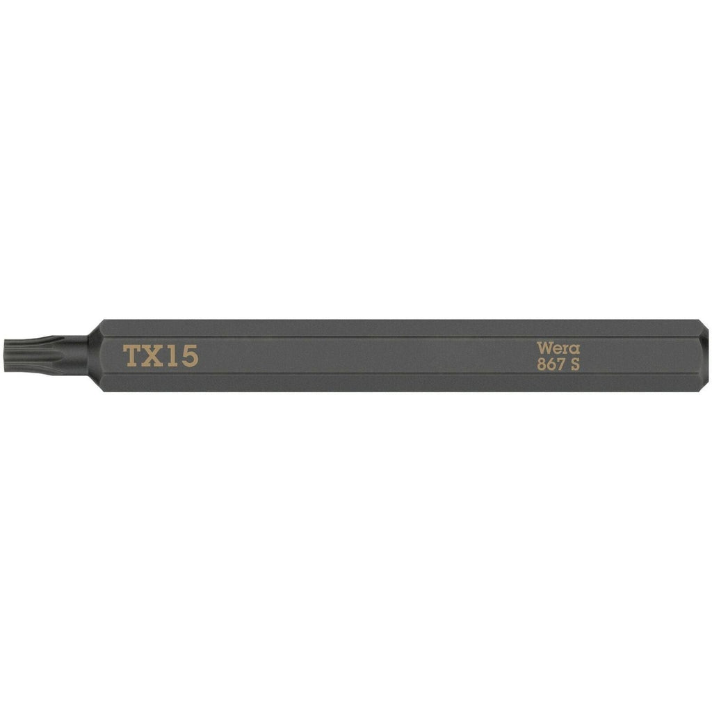 Wera 867 S Torx Bit For Impact Screwdrivers, Torx 15x70-mm.
