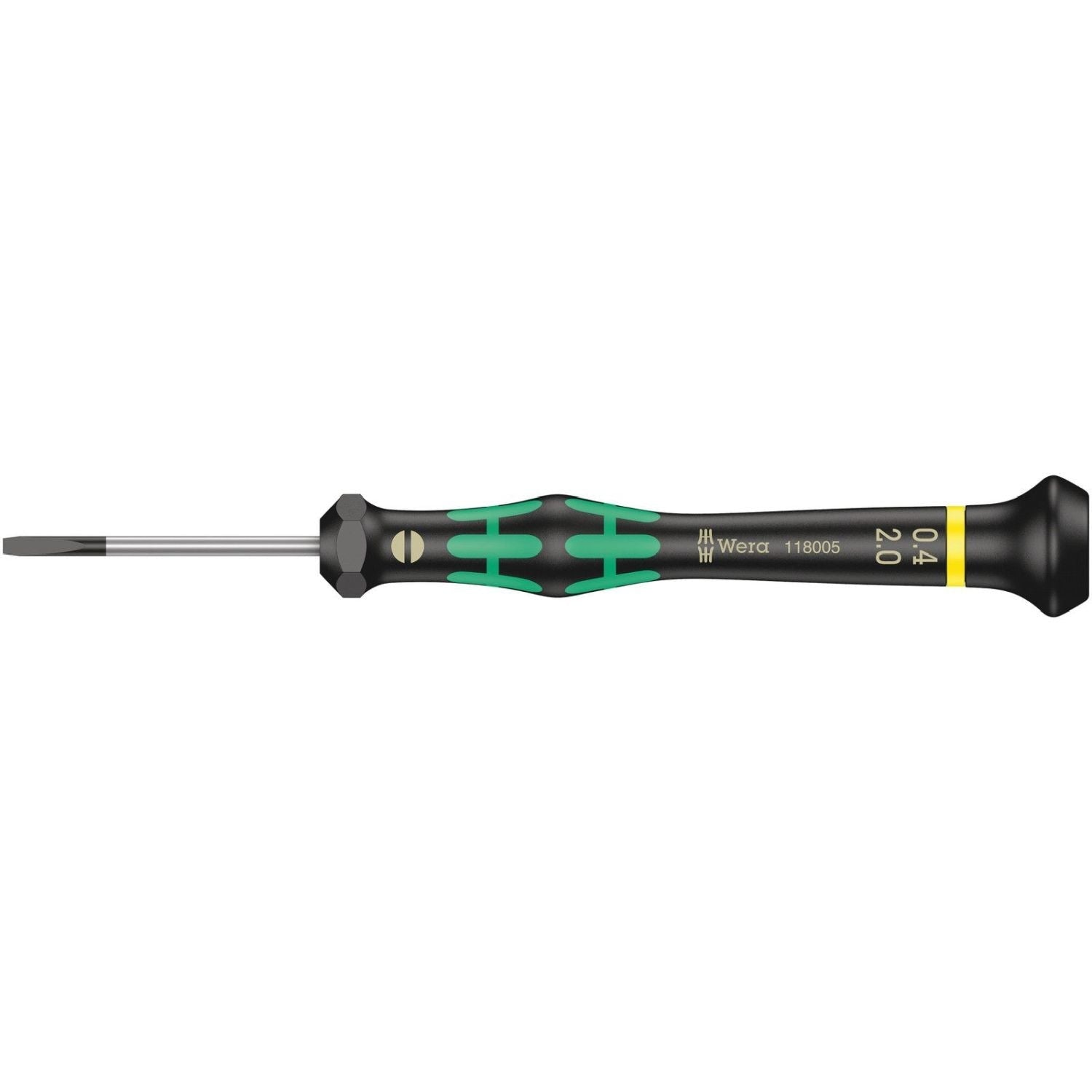 Wera 2035 Screwdriver For Slotted Screws For Electronic Applications, 0.40x2x40-mm.