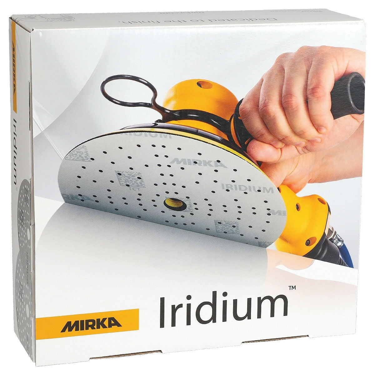 Mirka Iridium 8-in. 40 Grit Grip Sanding Disc, 133 Holes (24-8MH-040)