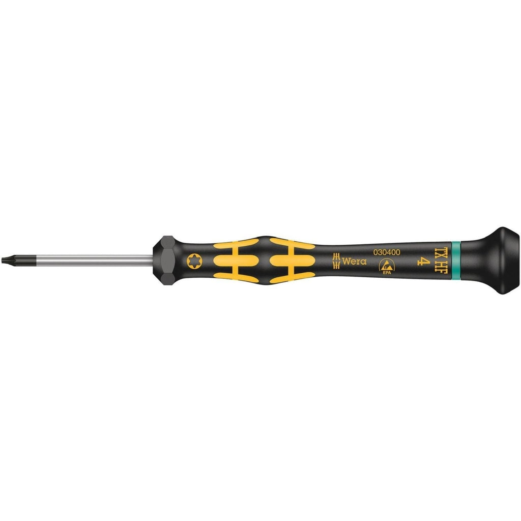 Wera 1567 Torx Hf Esd Kraftform Micro Screwdriver With Holding Function For Torx Screws, Torx 4x40-mm.