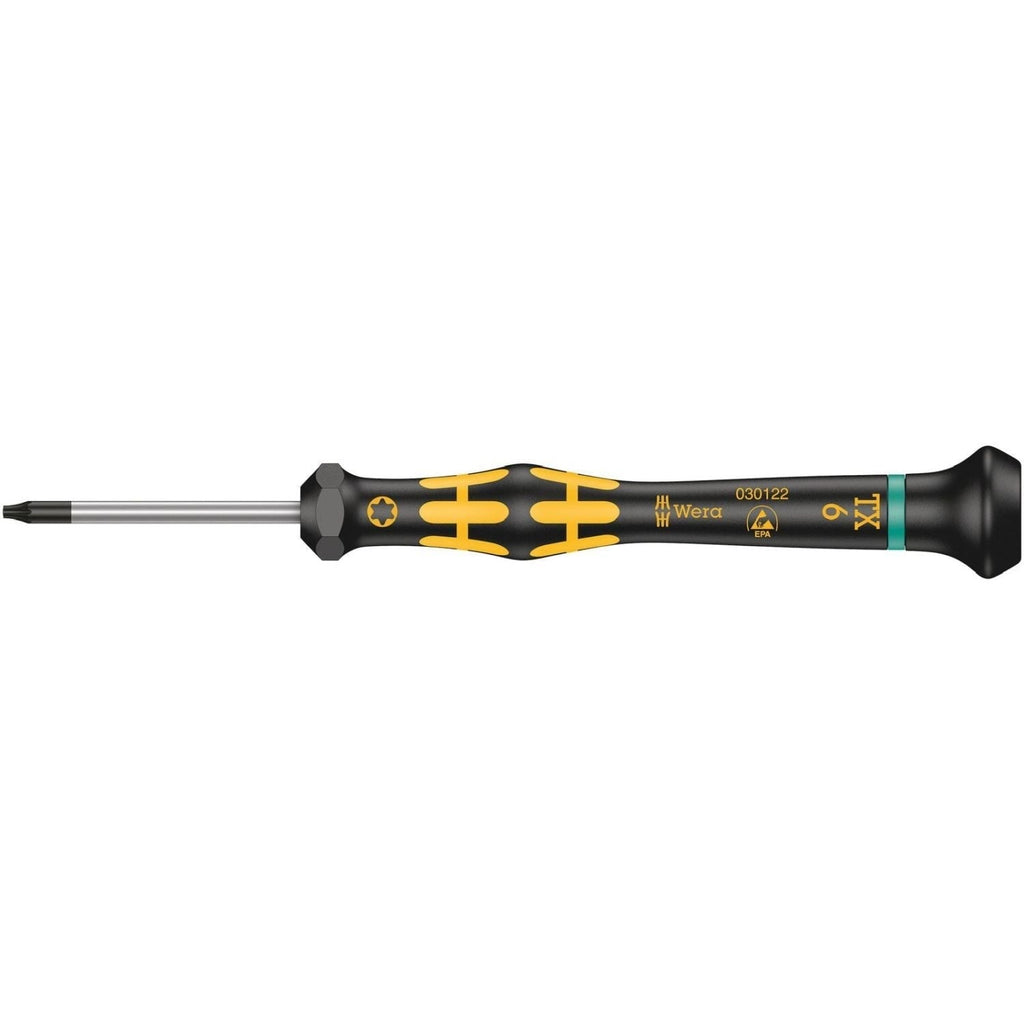 Wera 1567 Torx Esd Kraftform Micro Screwdriver For Torx Screws, Torx 6x40-mm.
