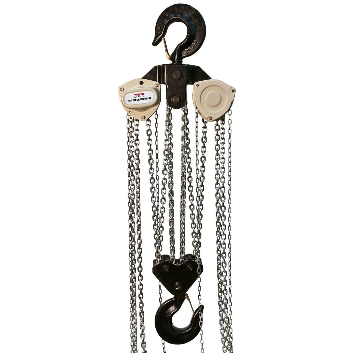 JET 109100 L-100 1500WO-20, 15-Ton Hand Chain Hoist With 20-Foot Lift & Overload Protection