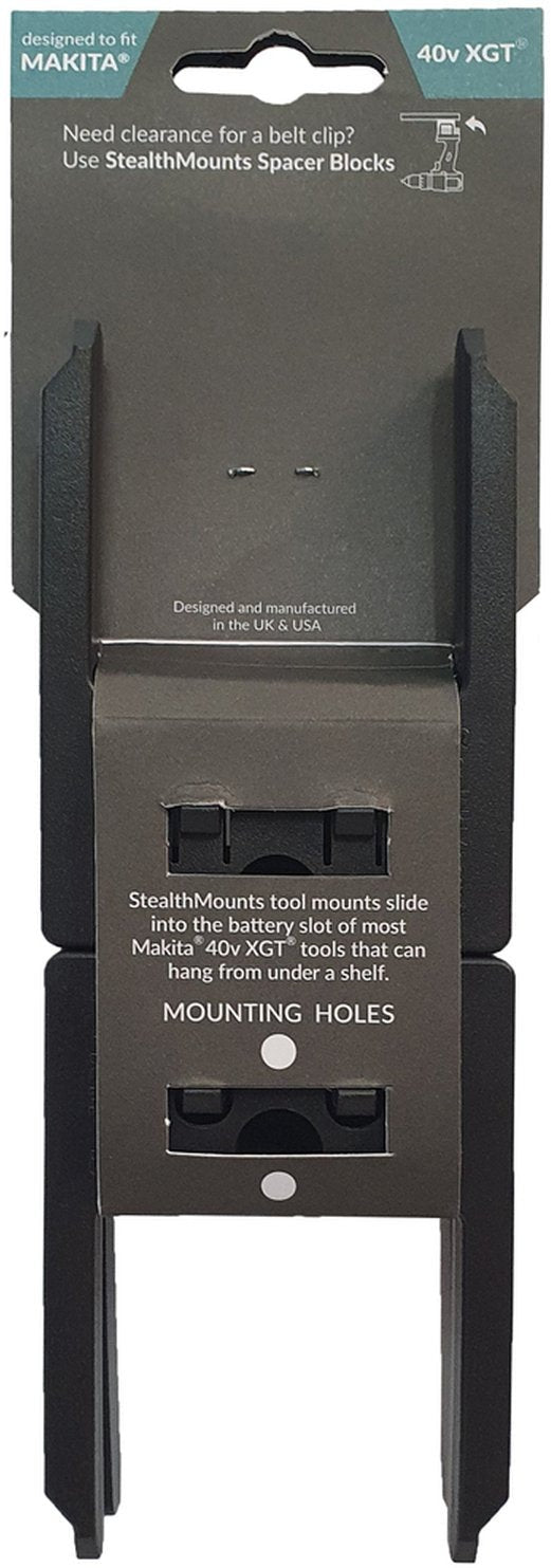 StealthMounts Tool Mounts Makita 40V XGT Black, 4-Pack