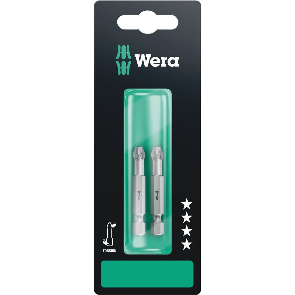 Wera 855/4 Tz SB Bit, Pz 3x50-mm., 2-Pieces