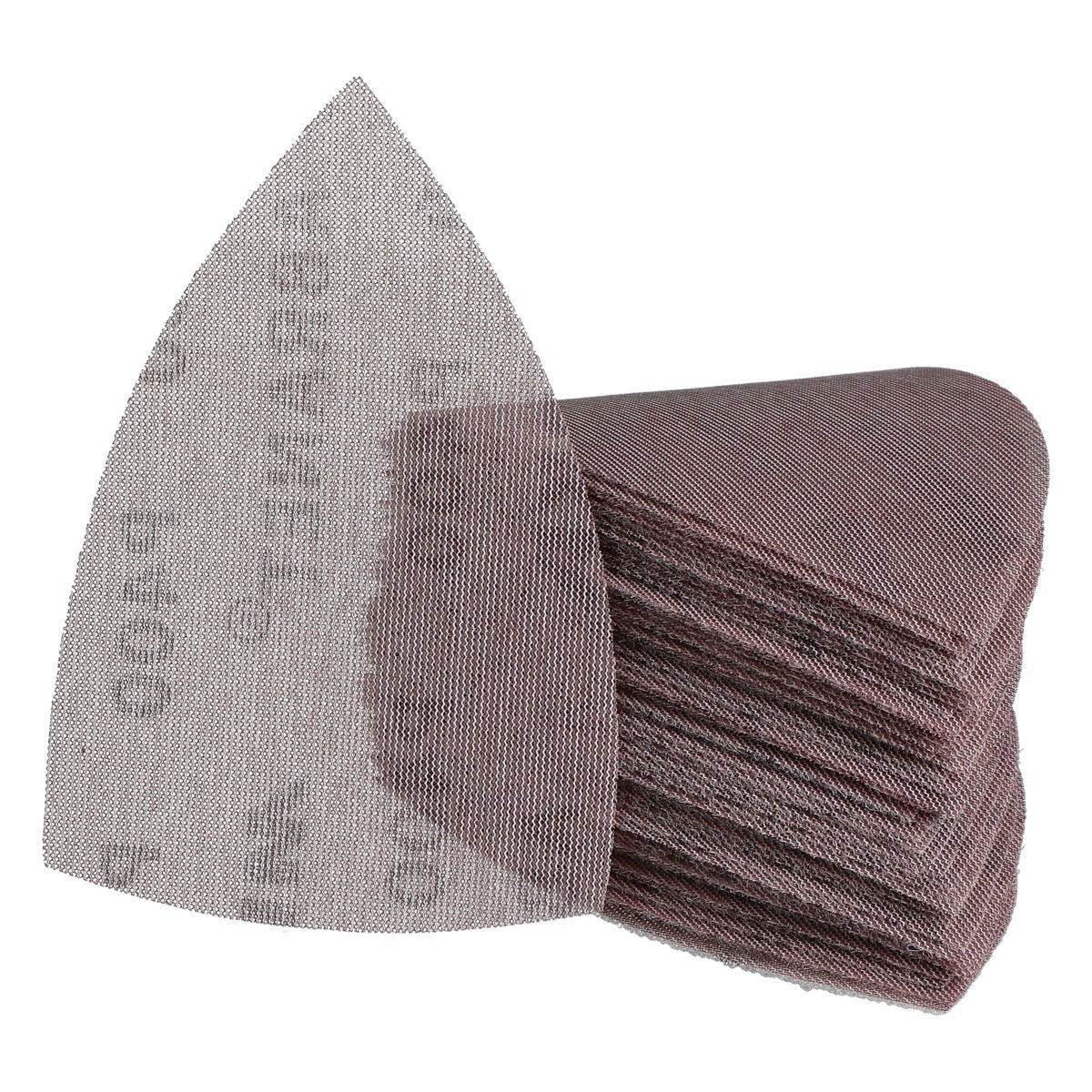 Mirka Abranet 4 x 6 x 6-in. P80 Grip Triangle Sanding Sheets, 50-Pack Dust-Free Sanding (9A-219-080)