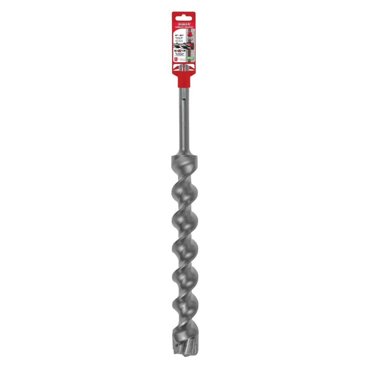Diablo DMAMX1400 2-in. x 16-in. x 21-in. Rebar Demon SDS-Max 4-Cutter Carbide-Tipped Hammer Drill Bit