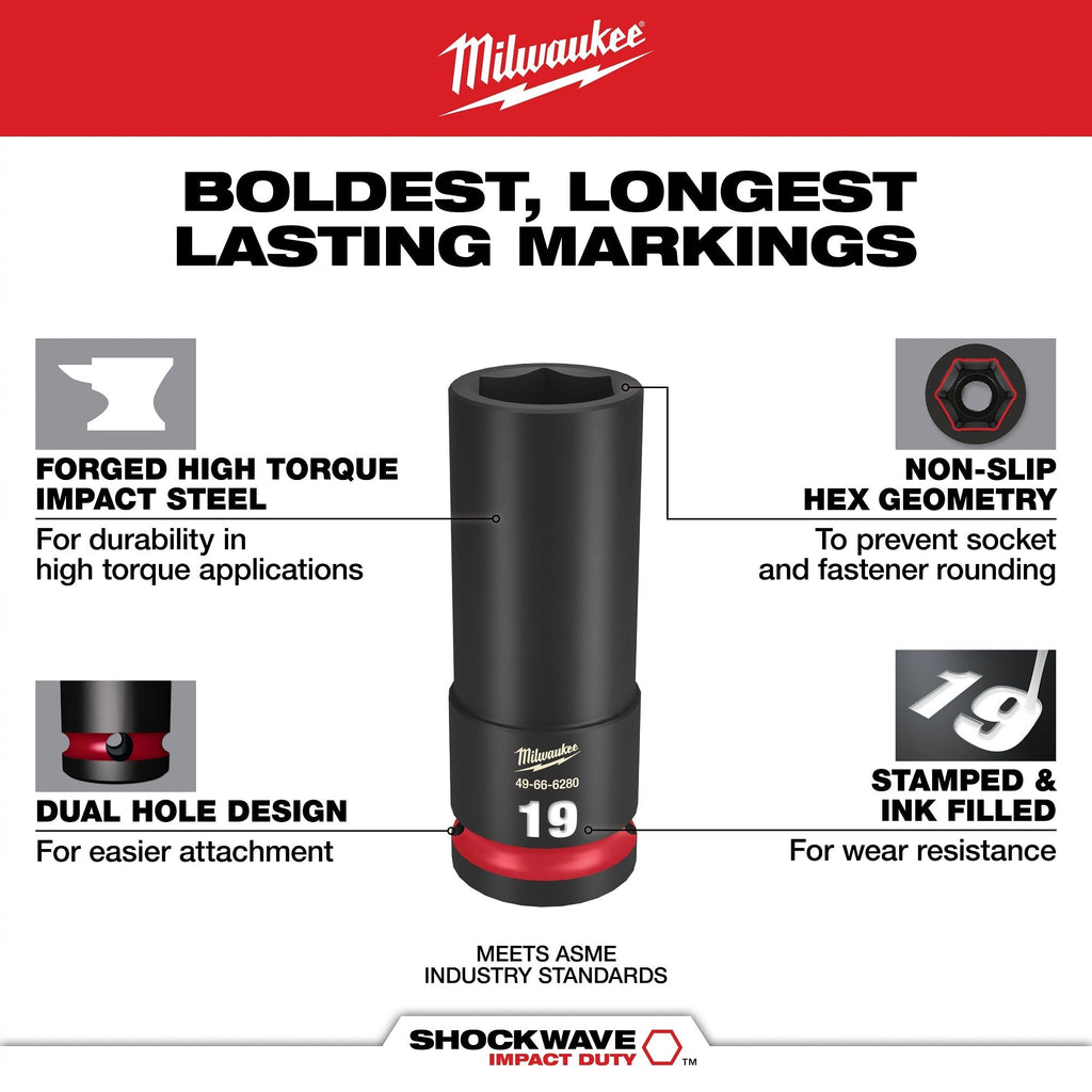 Milwaukee 77 pc. 1/4-in. & 3/8-in. Drive Metric, SAE, & Torx® Socket Set with Tray for PACKOUT Drawers (48-22-0152)