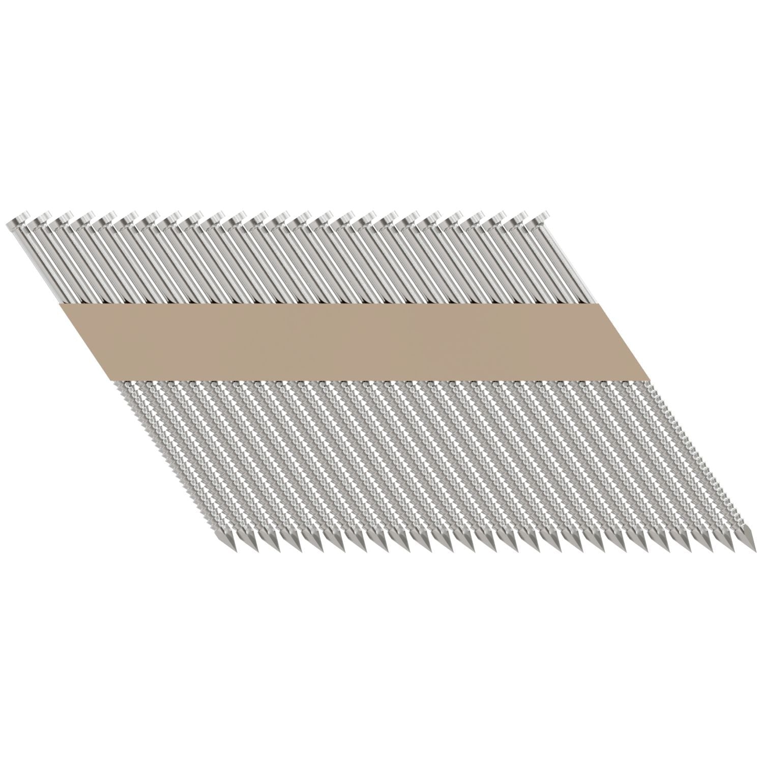Simpson Strong-Tie S10A325T31 31°–34° Paper Tape, Clipped Head, Ring-Shank Nail, 3-1/4-in. Type 304, 1000-Pack