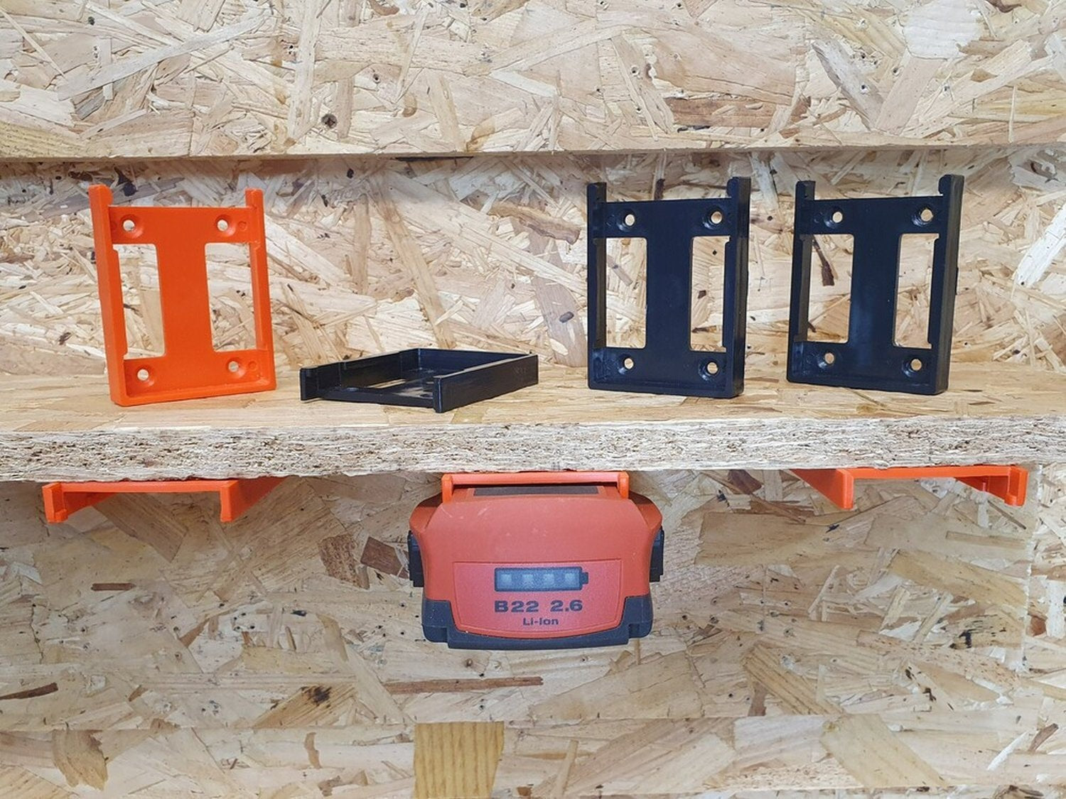 StealthMounts Battery Mounts for Hilti 22V, 6-Pack