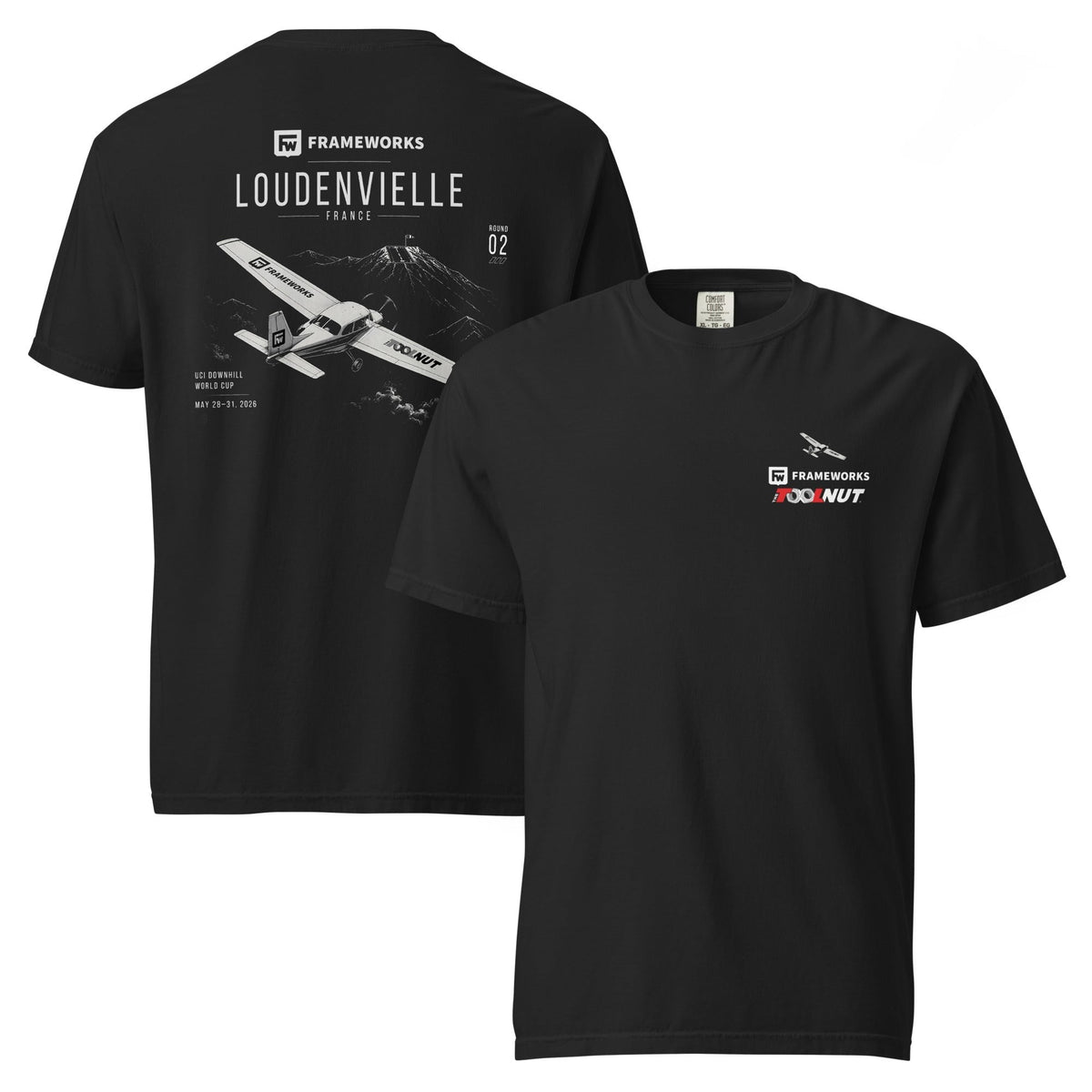 Downhill MTB World Cup - Loudenvielle France Round 2 Tool Nut Frameworks Team T-Shirt