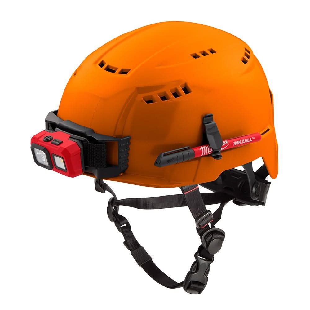Milwaukee 48-73-1312 Orange Vented Safety Helmet - Type 2, Class C