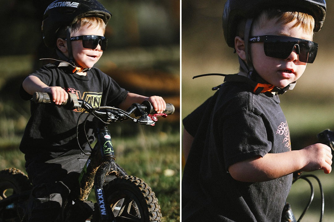Heat Wave Kids Lazer Face Bones Sunglasses