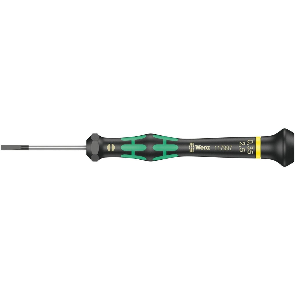 Wera 2035 Screwdriver For Slotted Screws For Electronic Applications, 0.40x2.5x50-mm.