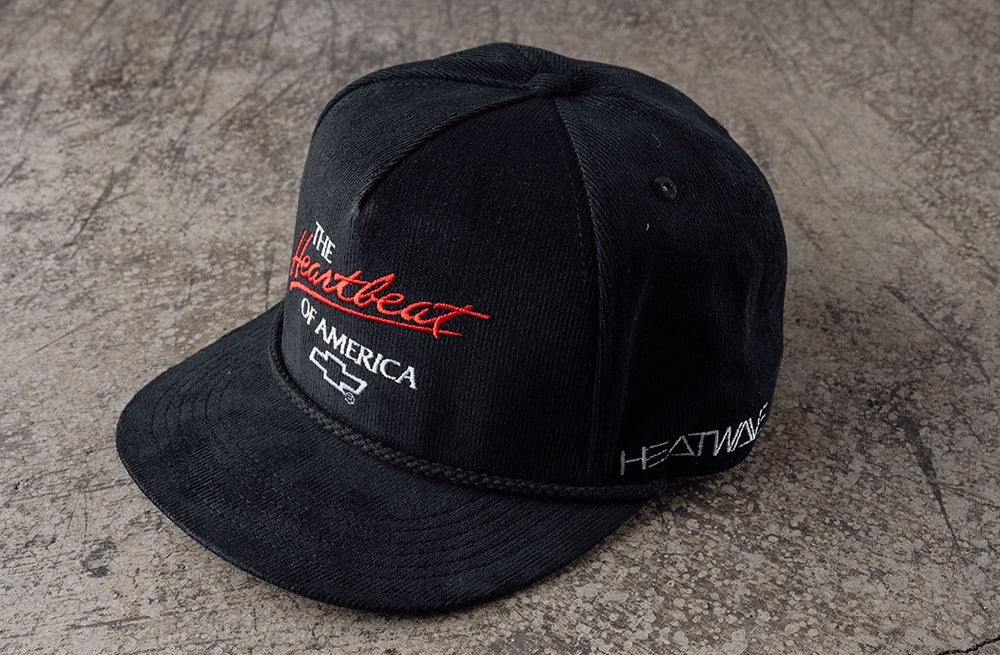 Heat Wave BLACK Cord Chevrolet Heartbeat of America Hat