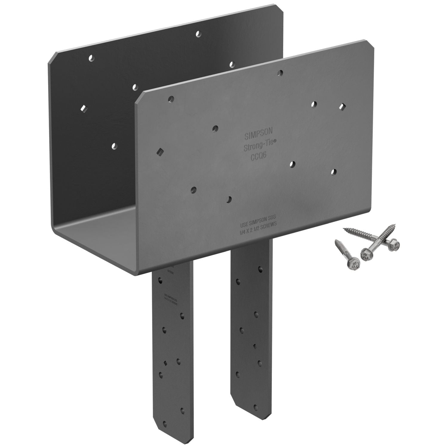 Simpson Strong-Tie CCQ64SDS2.5 CCQ Column Cap for 6x Beam, 4x Post with Strong-Drive SDS Screws