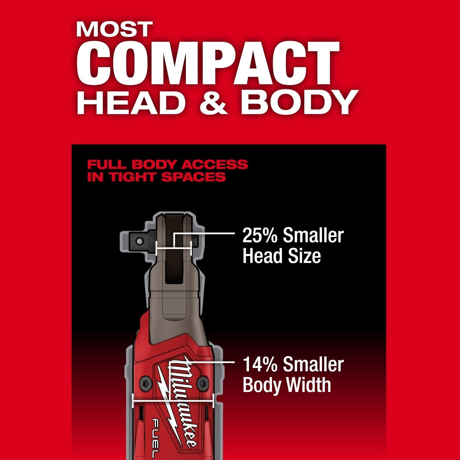 Milwaukee 3053-21 M12 FUEL Brushless 3/8-in. Ratchet 2.5Ah Kit