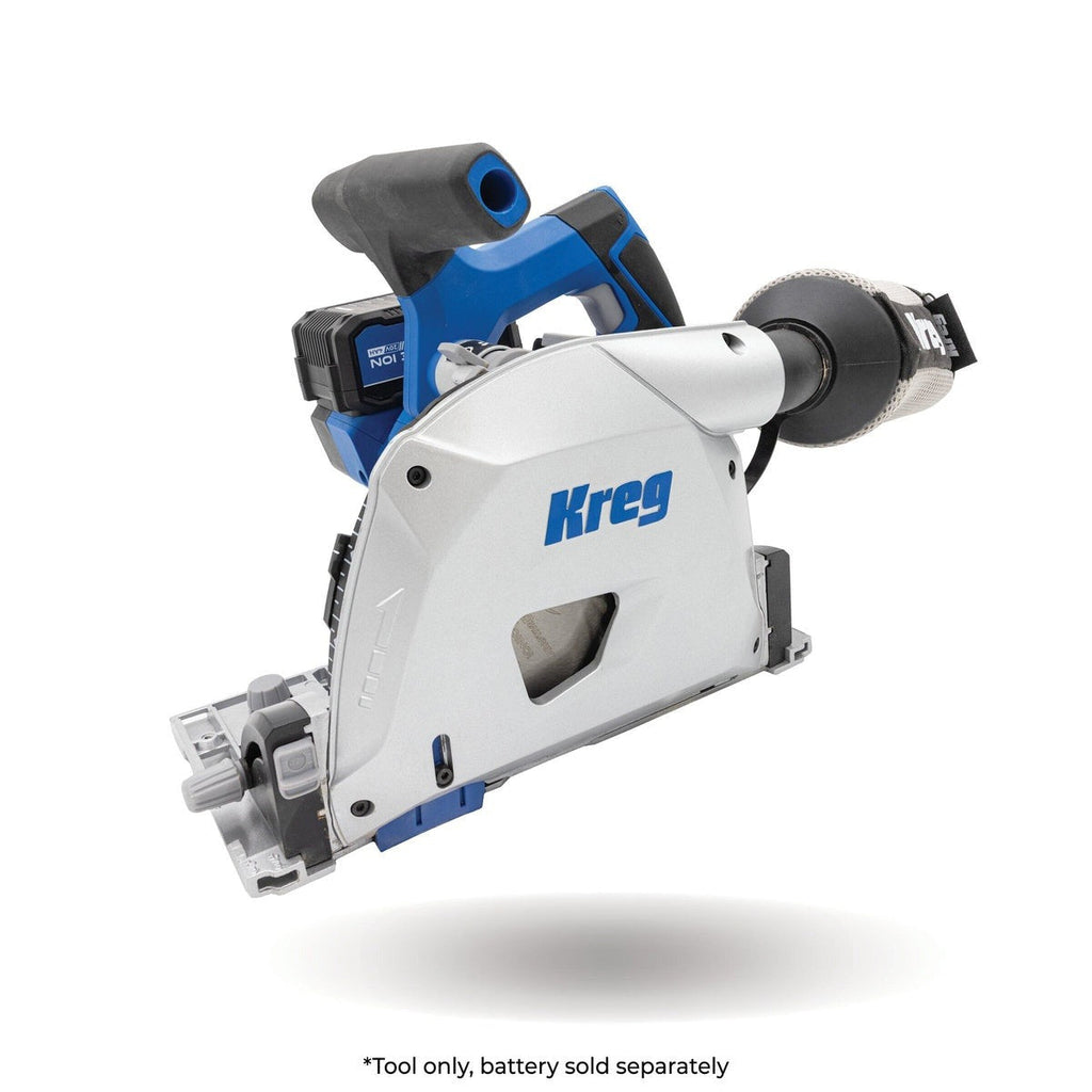 Kreg 20V Ionic Drive 6-1/2-in. Cordless Plunge-Cut Track Saw, Tool Only (KPTPS100A)