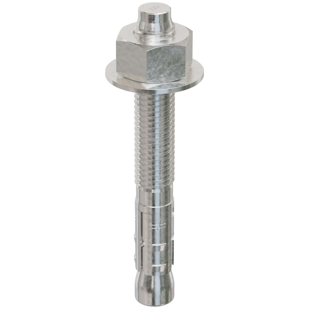Simpson Strong-Tie STB2-62500S6F20 Strong-Bolt 2, 5/8-in. x 5-in. Type 316 Stainless-Steel Wedge Anchor, Fully Assembled, 20-Pack