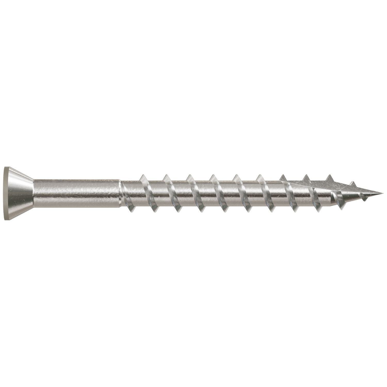Simpson Strong-Tie T07162FT70GR Trim-Head Screw, 6-Lobe Drive, #7 x 1-5/8-in. T-15 Type 316, Gray, 70-Pack