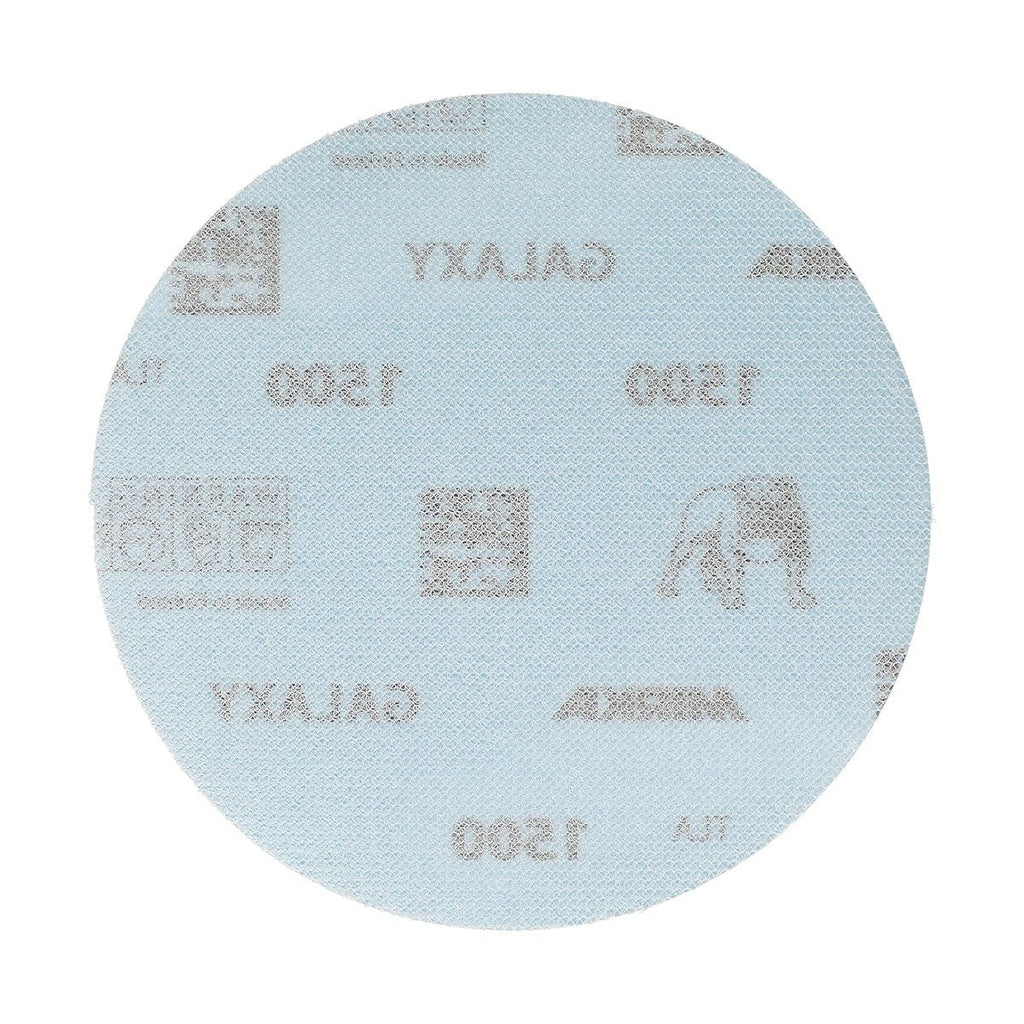 Mirka Galaxy 5-in. 1500 Grit Hook and Loop Sanding Discs, 50-Pack, No-Hole for Random Orbital Sanders (FY-612-1500)
