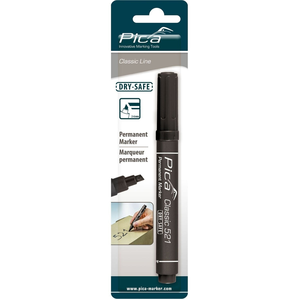 Pica 521/46 Black Permanent Marker