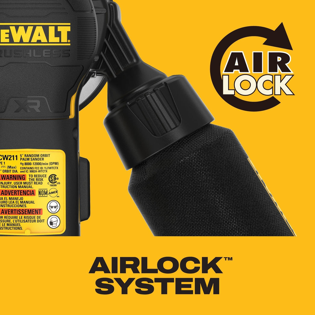 DEWALT 20V MAX XR 5-in. Random Orbital Sander, Tool Only (DCW211B)