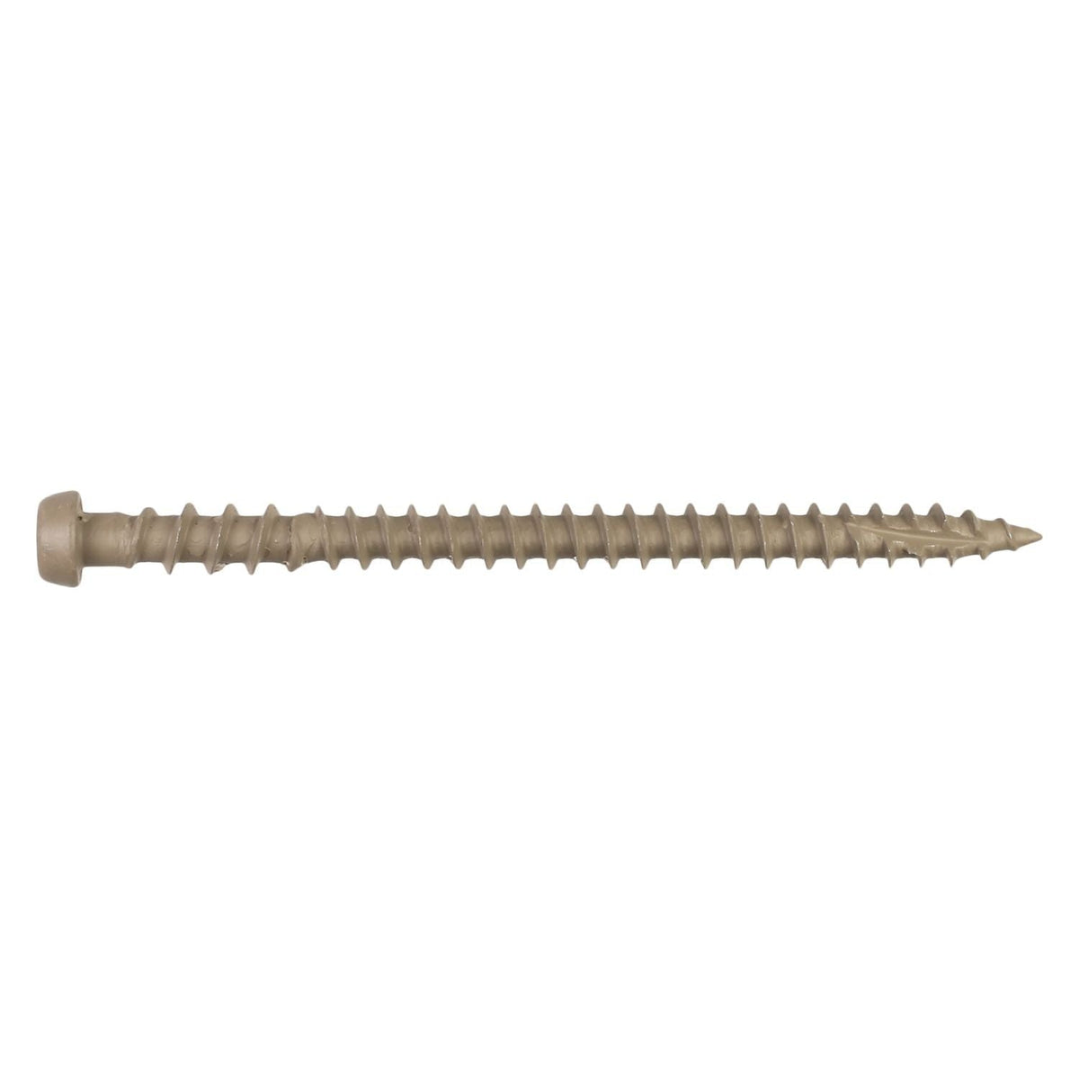 Simpson Strong-Tie DCU234TNMB Deck-Drive DCU COMPOSITE Screw, #10 x 2-3/4-in. T20, Quik Guard, Tan, 1750-Pack