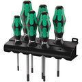 Wera 367/6 Torx Bo Kraftform Screwdriver Set And Rack, 6-Pieces