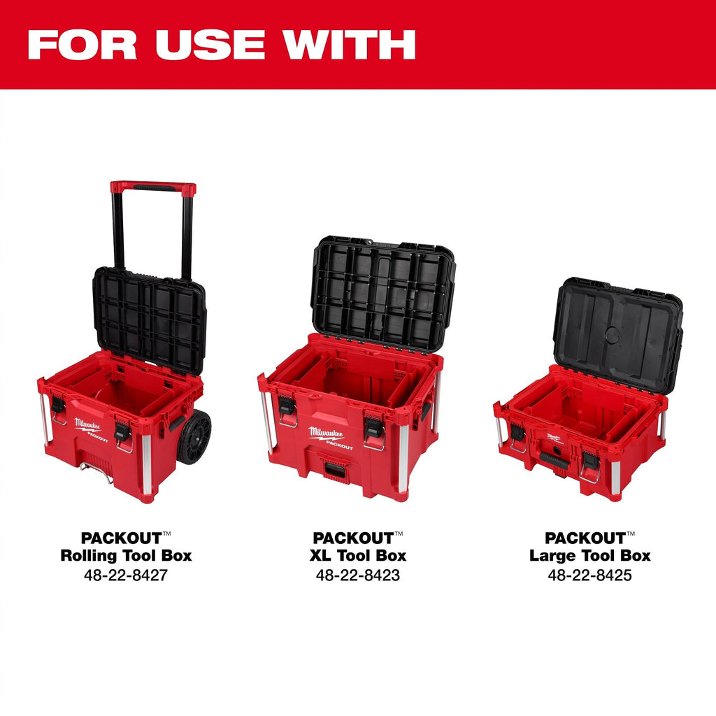 Milwaukee 48-22-8029 Tool Box Attachment Ready Tray for PACKOUT Tool Boxes