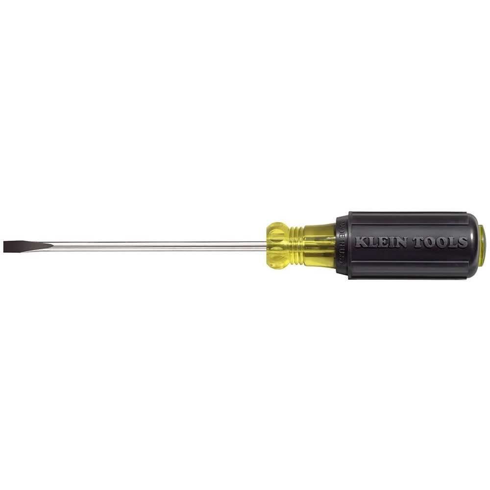 Klein 601-4 3/16" Cabinet-Tip Screwdriver 4" Round-Shank
