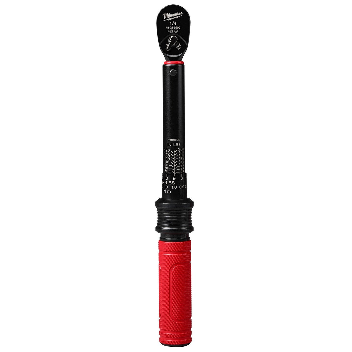 Milwaukee 48-22-9200 1/4-in. Drive Click Torque Wrench, 40-200 in·lb