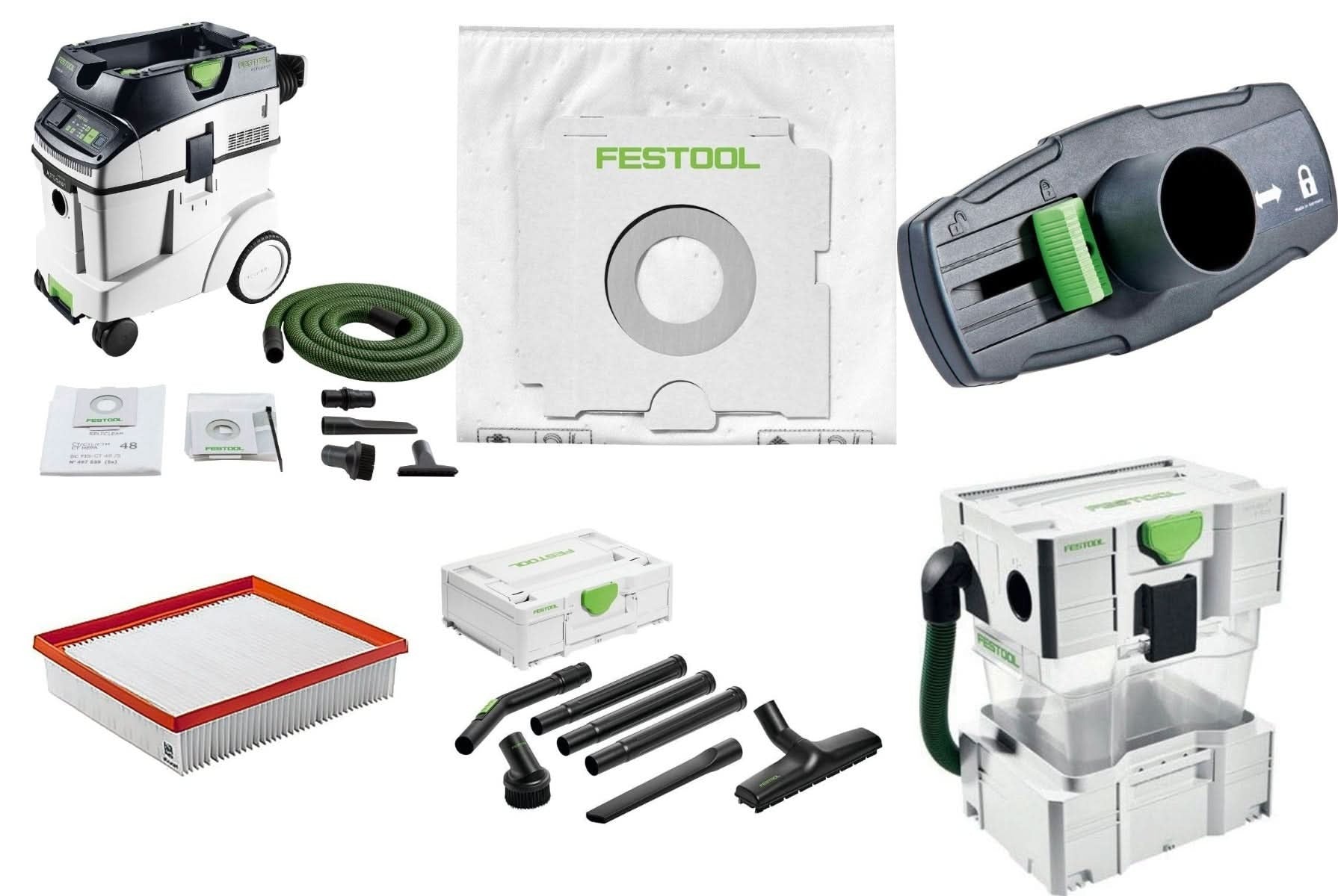 Festool CT 48 EI HEPA Bluetooth Dust Extractor Elite Bundle