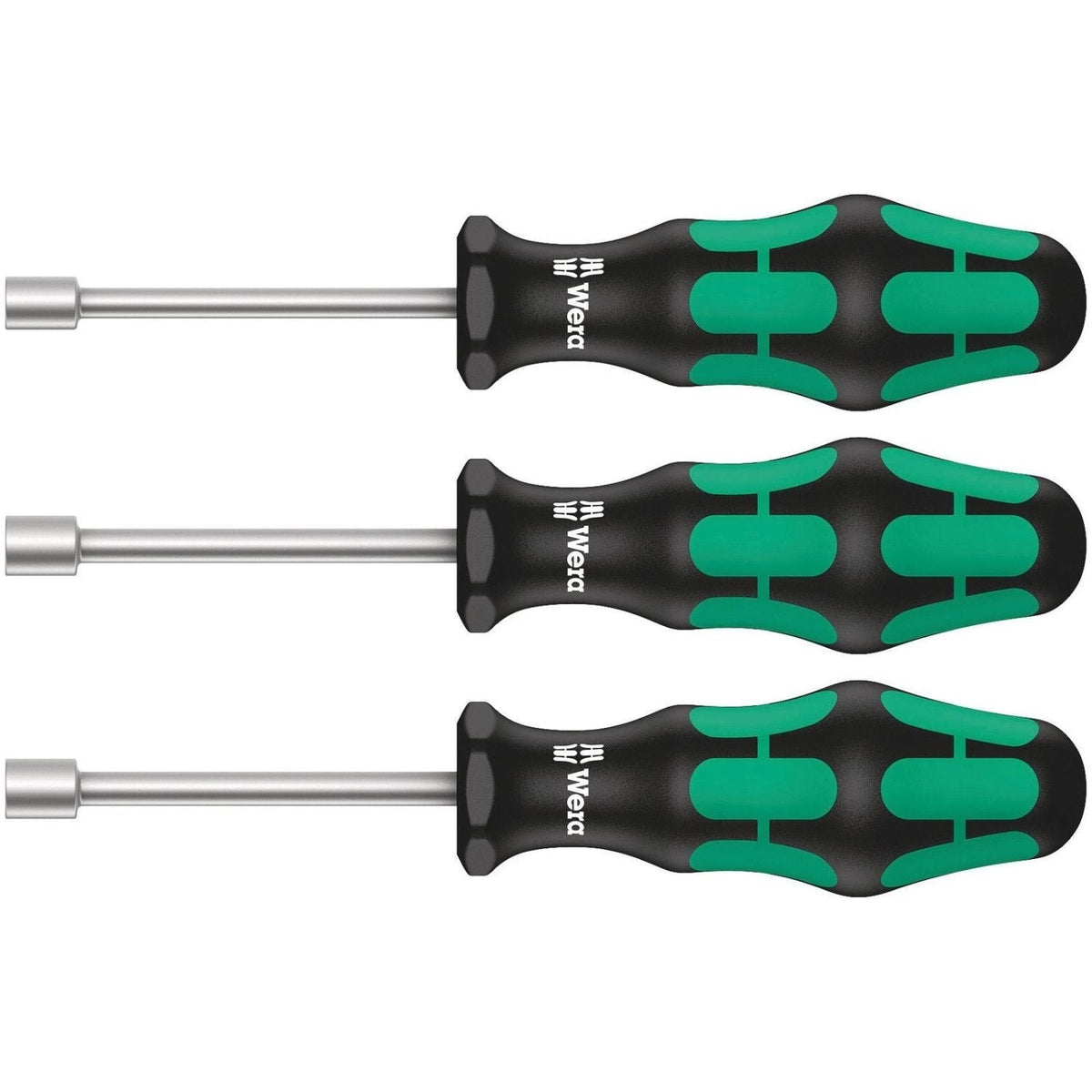 Wera 395 Ho/3 Sanitary Nutdriver Set, 3-Pieces