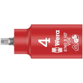 Wera 8740 B VDE Hf Zyklop Hex Bit Socket, Insulated, With Holding Function, 3/8-in. Drive, 4x55-mm.