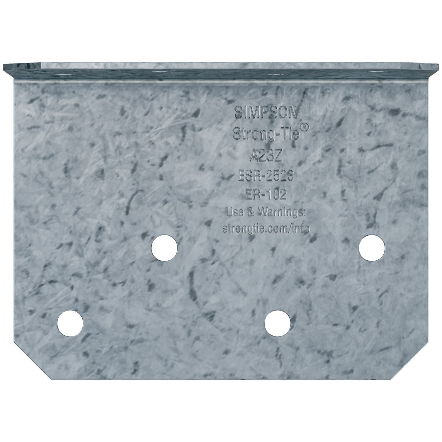 Simpson Strong-Tie A23Z 2-in. x 1-1/2-in. x 2-3/4-in. ZMAX Galvanized Angle